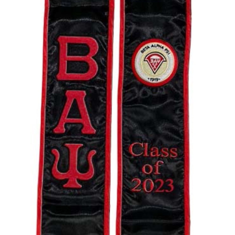 Beta Alpha Psi Class of 2025 Graduation Stole Sash